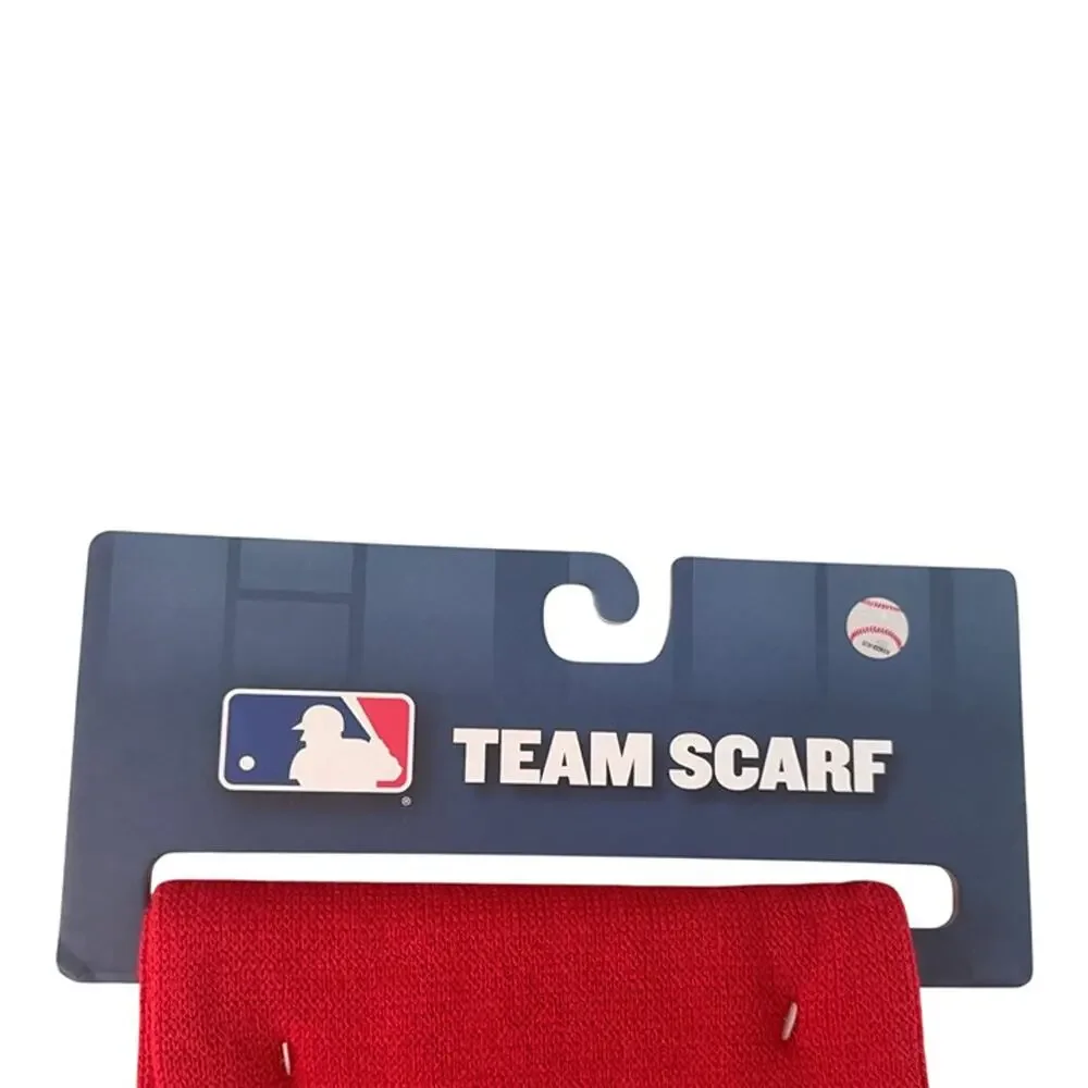 MLB Cincinnati Reds Team Scarf Red Knit Fringe Scarf NWT